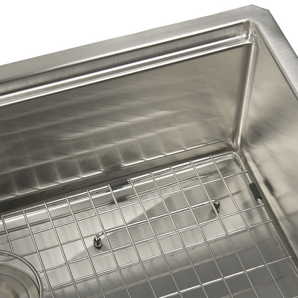 Nantucket AW-PS-3219-16 All Weather Prep Station Small Radius Undermount Stainless Sink with Accessories