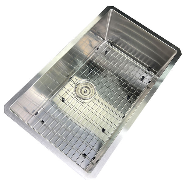 Nantucket SR3219-16 - 32" Pro Series Large Rectangle Single Bowl Undermount Small Radius Stainless Steel Kitchen Sink