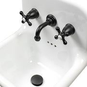Victorian Collection Bathroom Faucet with Short Spout Finished in Matte Black