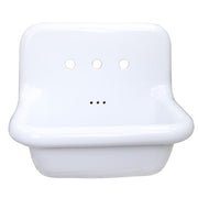 Nantucket Fireclay Utility Sink in all white NS-VC24