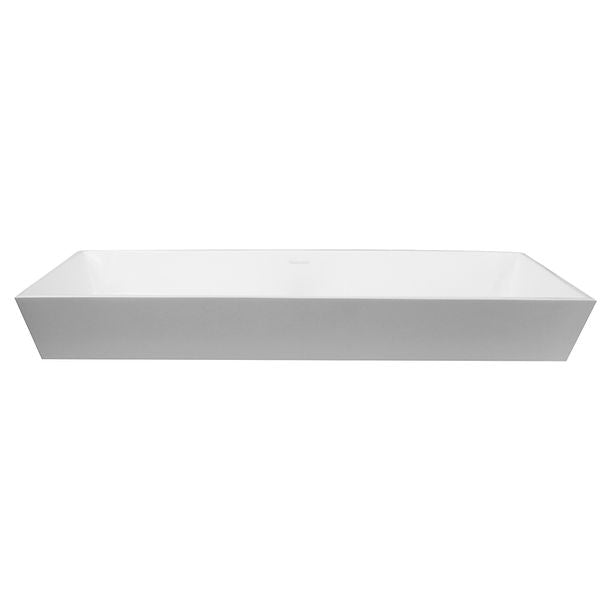 Nantucket Rectangle White Glacierstone Sink NS-GSTR36