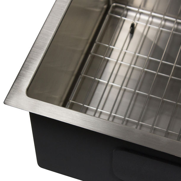 Nantucket AW2318-16 All Weather Rectangle Single Bowl Undermount Small Radius Corners Stainless Steel Kitchen Sink