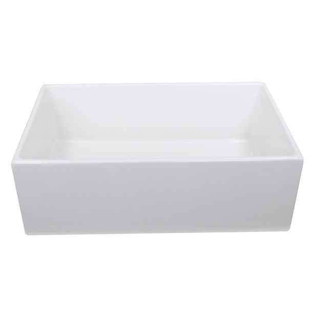 Nantucket 30" Farmhouse Fireclay Sink with Drain and Grid