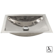 Nantucket Stainless Steel Rectangle Undermount Bathroom Sink without Overflow