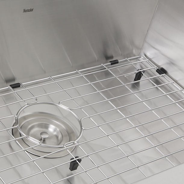 28" Pro Series Large Rectangle Single Bowl Undermount Zero Radius Stainless Steel Kitchen Sink