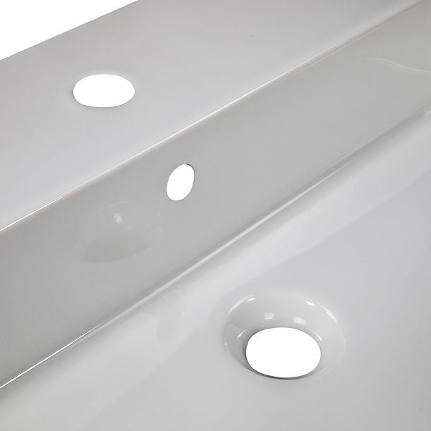 Nantucket 28" Fireclay Wallmount/Console Mount Bathroom Sink