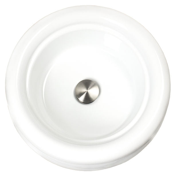 Victorian Collection Fine Fireclay 16" Round Vessel Sink