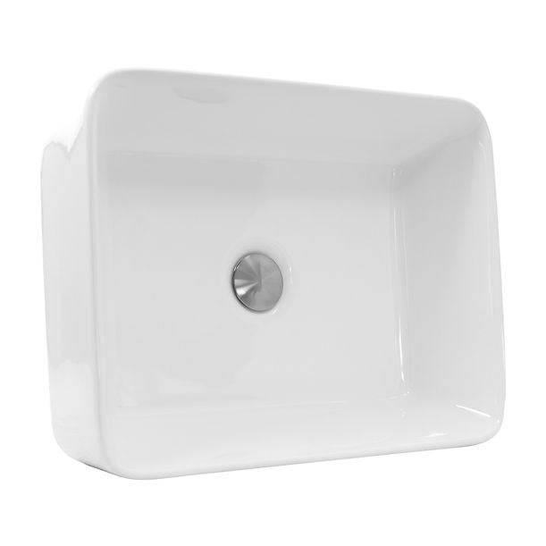 Nantucket Rectangle White Vessel Sink NSV105