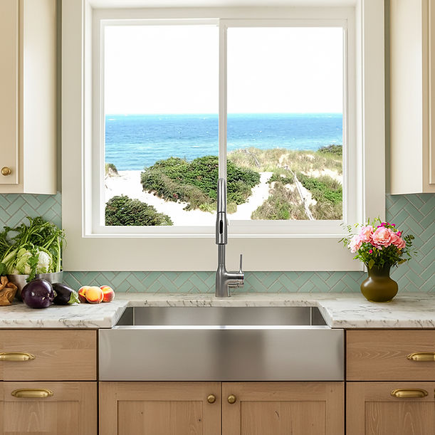 Nantucket EZApron30 Patented Design Stainless Steel Apron Sink