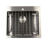 Nantucket SR2522-5.5-16 Pro Series Small Radius Topmount Single Hole Stainless Steel ADA Kitchen Sink