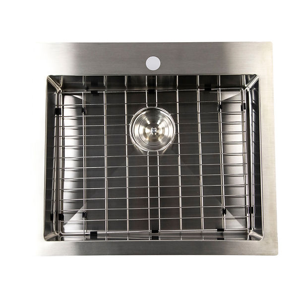 Nantucket SR2522-5.5-16 Pro Series Small Radius Topmount Single Hole Stainless Steel ADA Kitchen Sink
