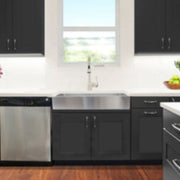 Nantucket EZApron33-5.5 Patented Design Pro Series Single Bowl Undermount Stainless Steel Kitchen Sink with 5.5" Apron Front