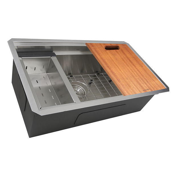 30" Pro Series Single Bowl Undermount Prep Station