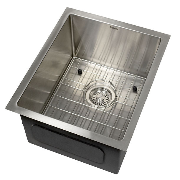 Nantucket AW1518-16 - 15" All Weather Rectangle Undermount Small Radius Stainless Steel Bar/Prep Sink