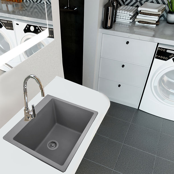 Nantucket 25"" single bowl granite composite sink