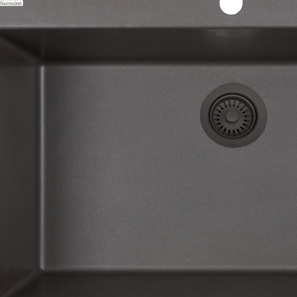 Brown Disposer Flange with Strainer Kitchen Drain - For Granite Composite Sinks
