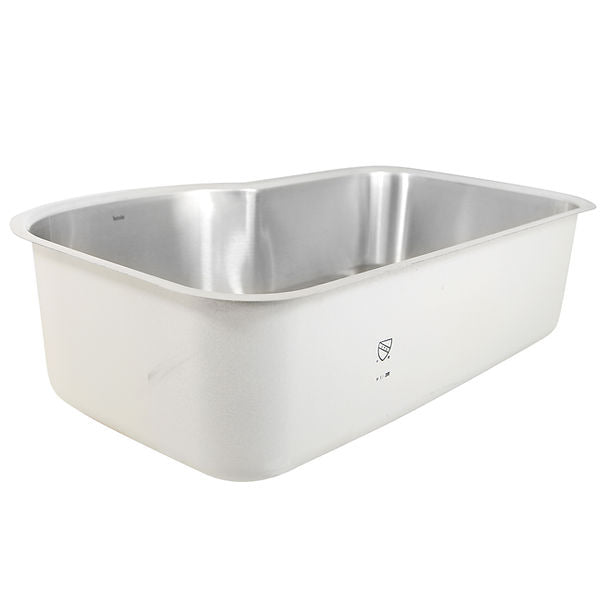 Nantucket MOBYXL-16 Single Bowl Oblong Undermount Stainless Steel Kitchen Sink, 16 Gauge