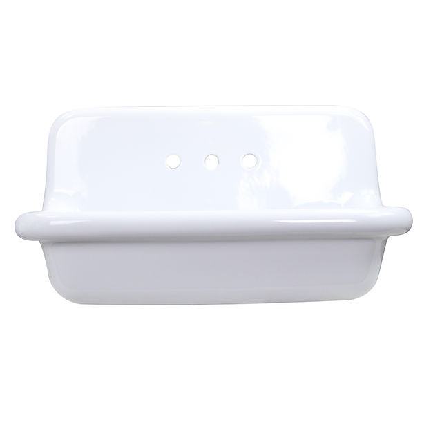 Nantucket Fireclay Utility Sink in all white NS-VCU36