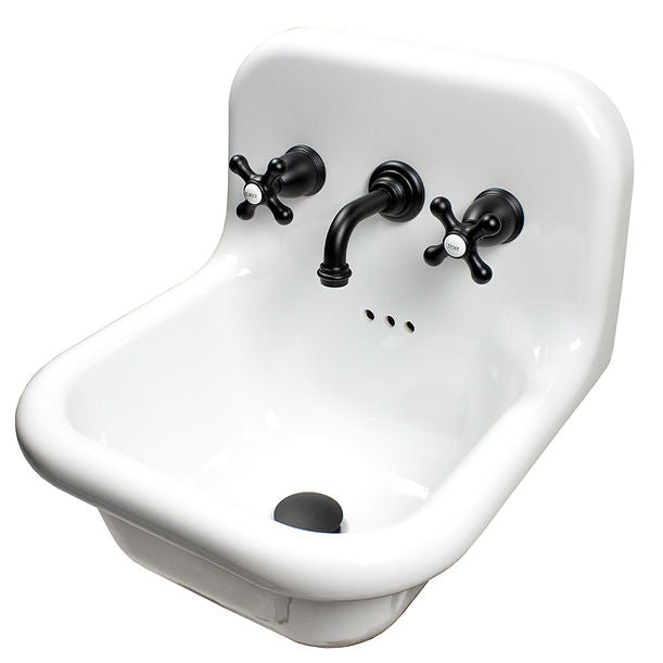Victorian Collection Bathroom Faucet with Short Spout Finished in Matte Black