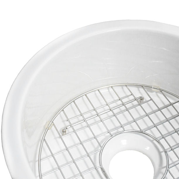 Nantucket 18" Fireclay Round Bar-Prep Sink
