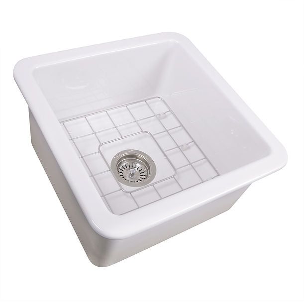 Nantucket 18" Undermount Fireclay Kitchen Sink Wellfleet