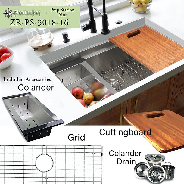 30" Pro Series Single Bowl Undermount Prep Station
