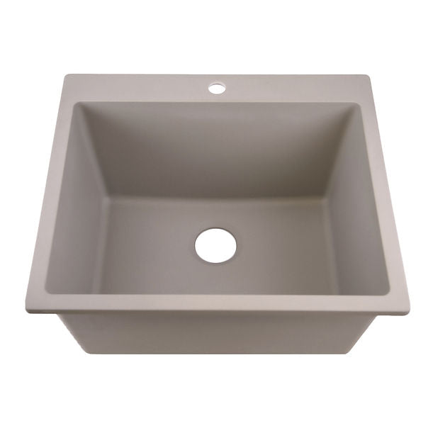 Nantucket 25"" single bowl granite composite sink