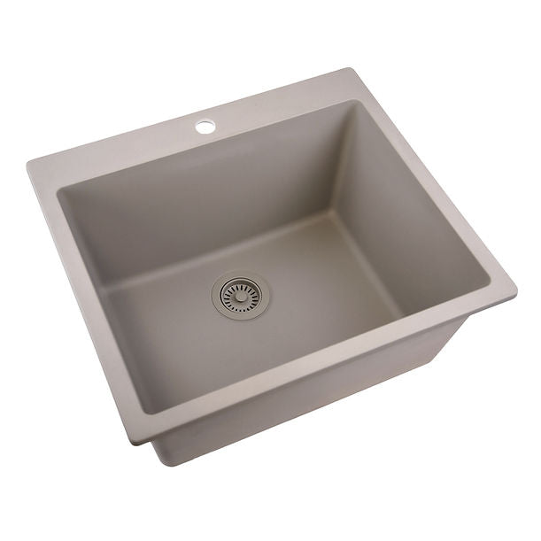 Nantucket 25"" single bowl granite composite sink