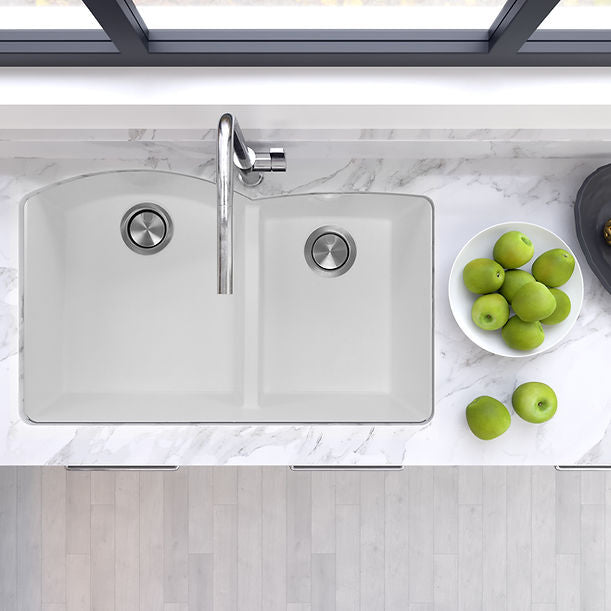 Nantucket 60/40 Double Bowl Undermount Granite Composite