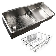 Nantucket STEPPE3918 Pro Series Undermount Stainless Steel Kitchen Sink with Compatible Accessories