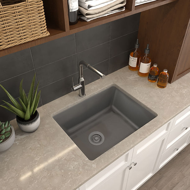 Nantucket 25"" single bowl granite composite sink