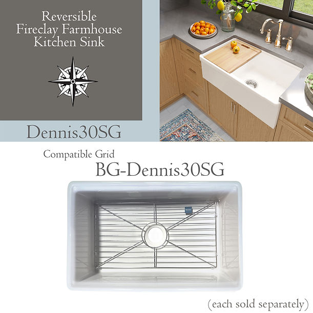Nantucket Stainless Steel Bottom Grid BG-DENNIS30SG
