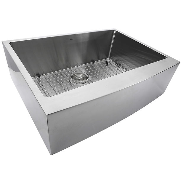 Nantucket Apron302010SR-16 - 30" Pro Series Single Bowl Farmhouse Apron Front Stainless Steel Kitchen Sink