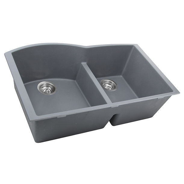 Nantucket 60/40 Double Bowl Undermount Granite Composite