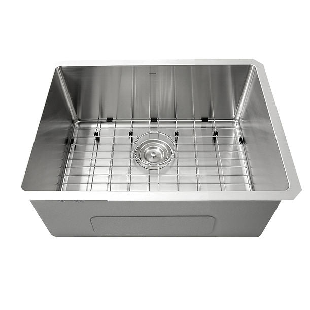 Nantucket SR2318 - Pro Series Rectangle Single Bowl Undermount Small Radius Corners Stainless Steel Kitchen Sink