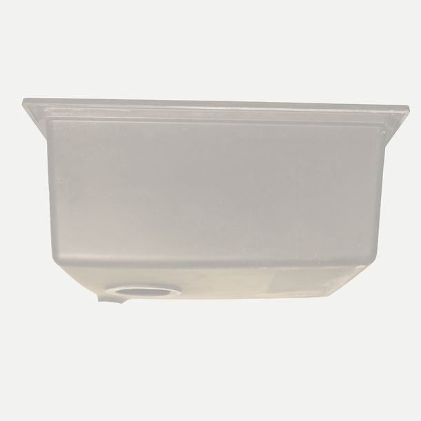 Nantucket 22" Dualmount Granite Composite Prep-Station with Side Set Drain