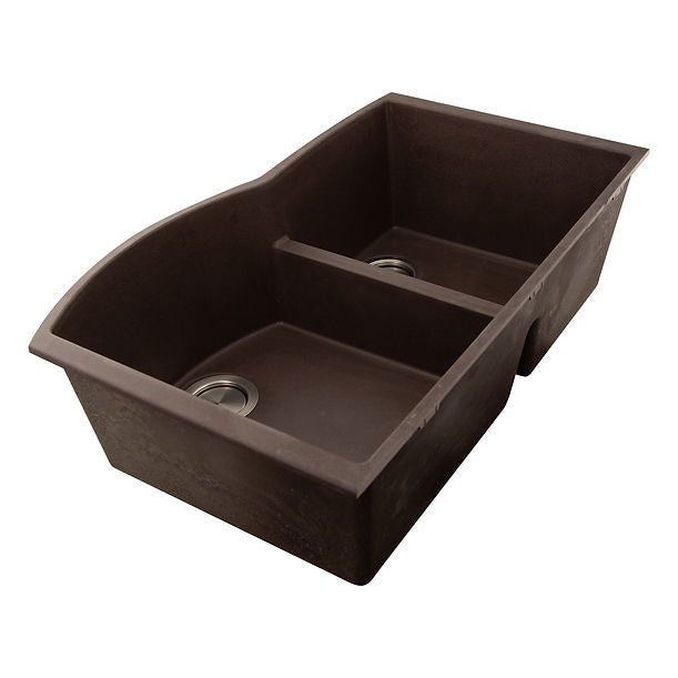 Nantucket 60/40 Double Bowl Undermount Granite Composite