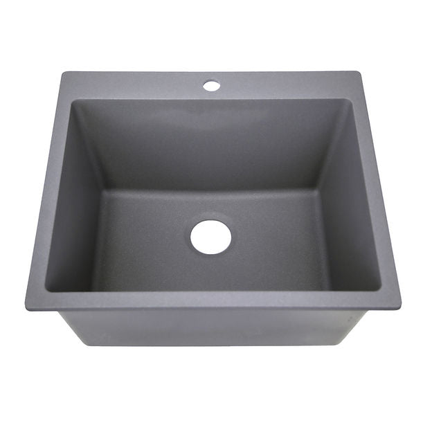 Nantucket 25"" single bowl granite composite sink