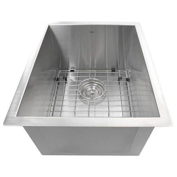 Nantucket ZR1815 - 15" Pro Series Rectangle Undermount Zero Radius Stainless Steel Bar/Prep Sink