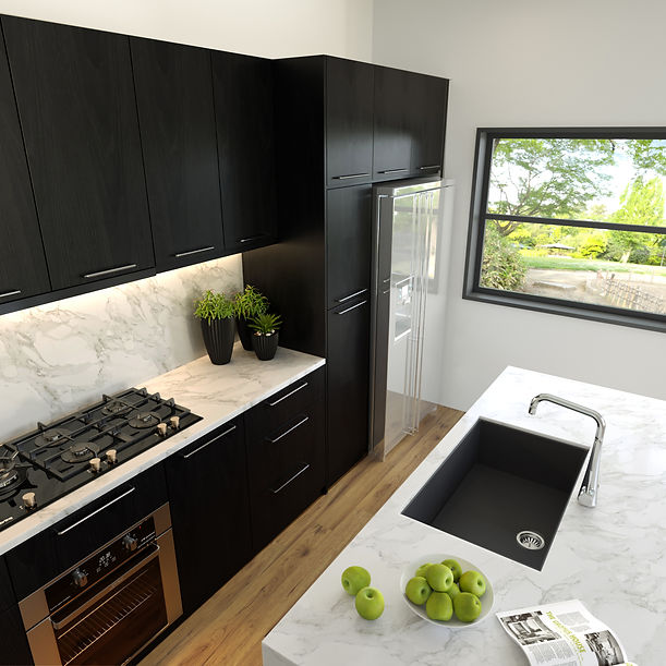 Nantucket Large Single Bowl Undermount Granite Composite
