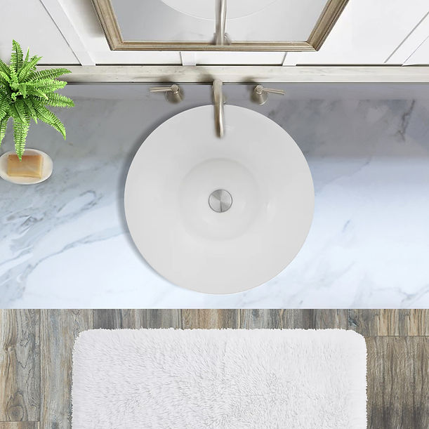 Nantucket Dinard Italian Fireclay Vanity Sink