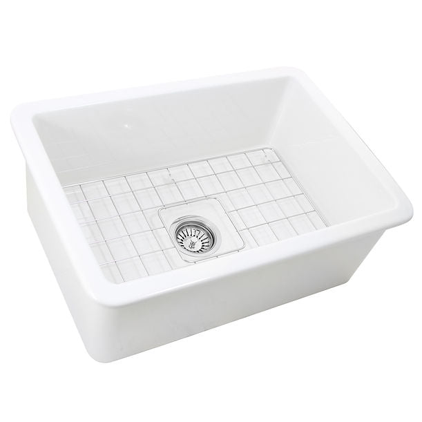 Nantucket 27" Undermount Fireclay Kitchen Sink Wellfleet-2719W