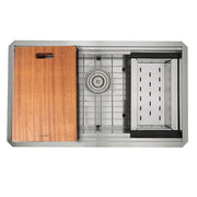 30" Pro Series Single Bowl Undermount Prep Station