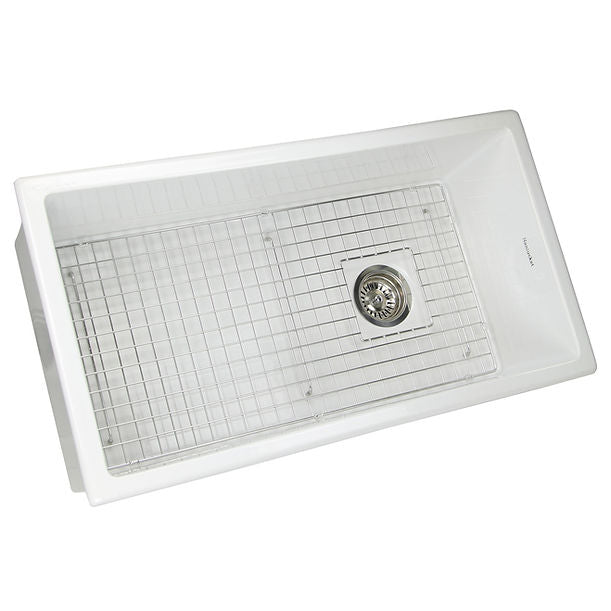 Nantucket 34" Undermount Fireclay Kitchen Sink Wellfleet-3419W