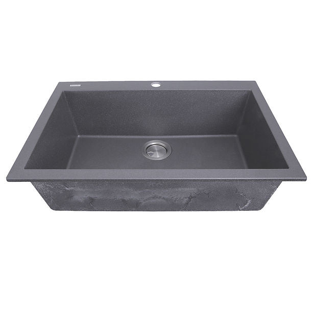 Nantuket Sinks 27" Single Bowl Dualmount Granite Composite Kitchen Sink