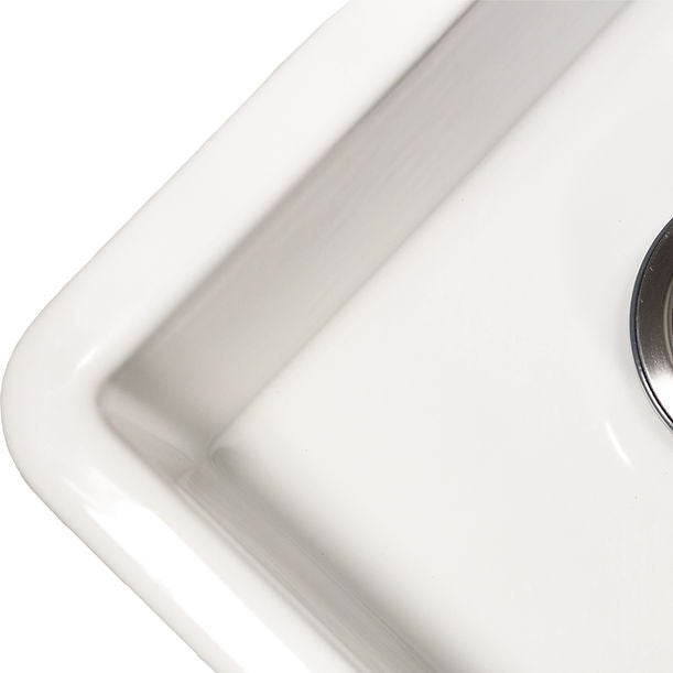 31" Fine Fireclay Double Bowl Dual Mount Sink with 60/40 BowlsIncludes 2 drains.