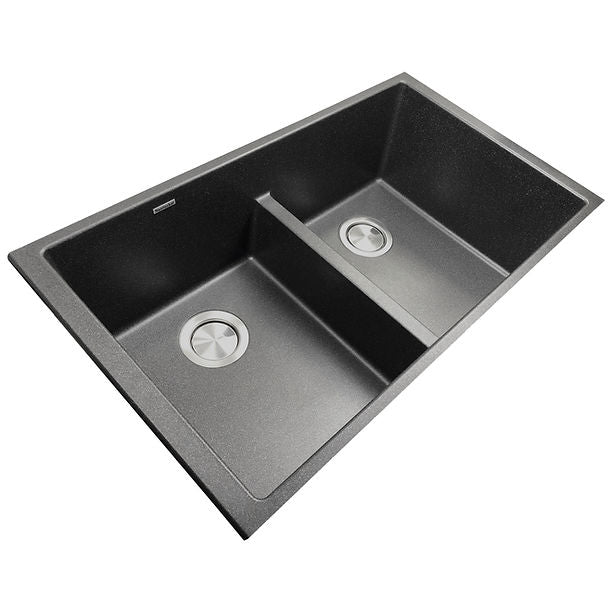 Nantucket Undermount Double Equal Bowls with Low Divide - Granite Composite Sink