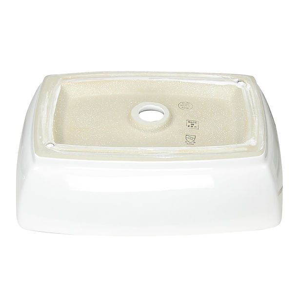 Nantucket Rectangle White Vessel Sink NSV1913