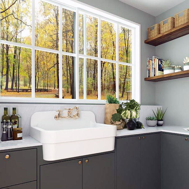 Nantucket 30" Ceramic Farm Country Kitchen-Utility Sink
