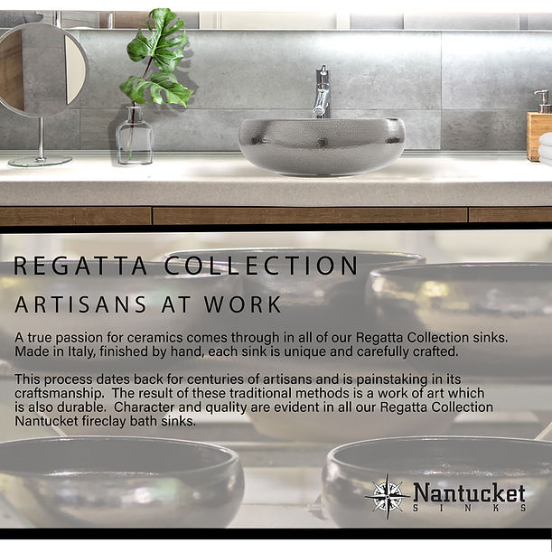 Nantucket Bazbar Italian Fireclay Vanity Sink